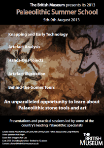 Palaeolithic Summer School 2013