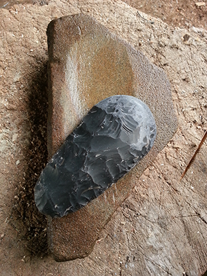 Neolithic axehead - part polished